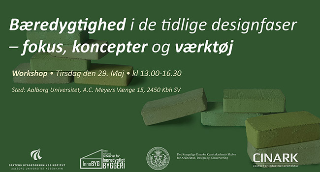 Bæredygtighed i de tidlige designfaser – fokus, koncepter og værktøj